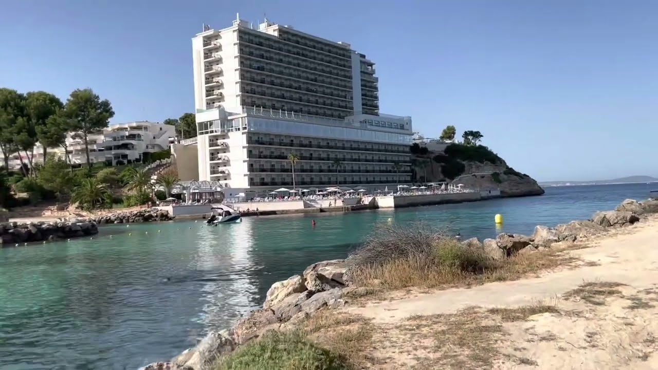 Cala Viñas ❤️ Mallorca🏖🇪🇸 hübsche Bucht 🌴 zw. Magaluf und Santa Ponca ❤️ Beachwalk ❤️Sonne ☀️28°