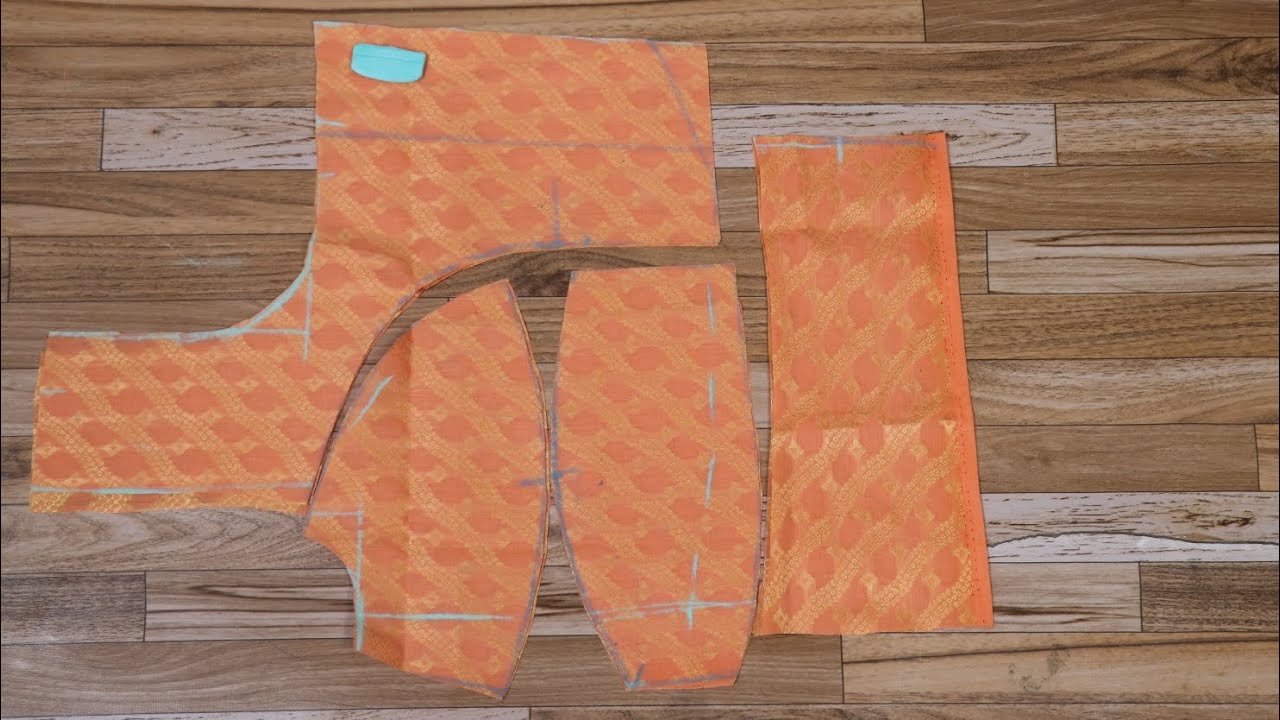 double katori blouse cutting and stitching 40 size| డబల్ కటోరీ బ్లౌజ్ ఎలా కట్ చేయాలి|blouse cutting