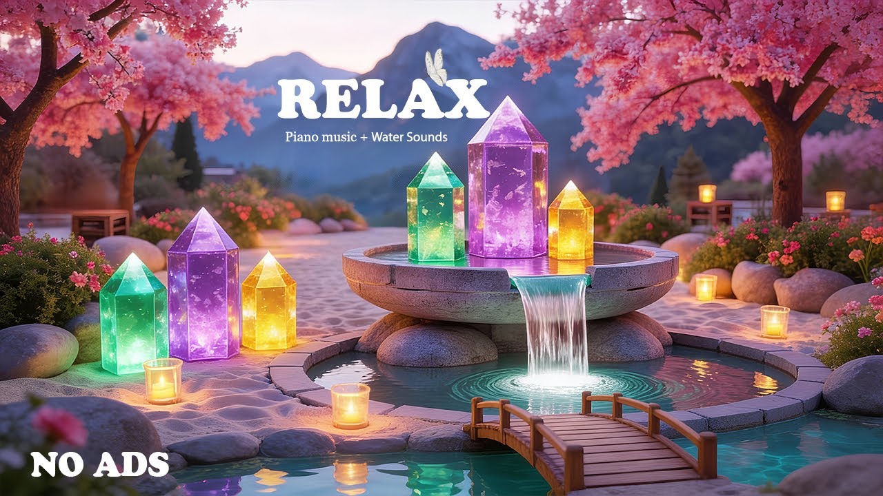 Relaxing Music for Healing + Water Sounds 🌿 Stress Relief, Calm Anxiety & Depression for Deep Sleep