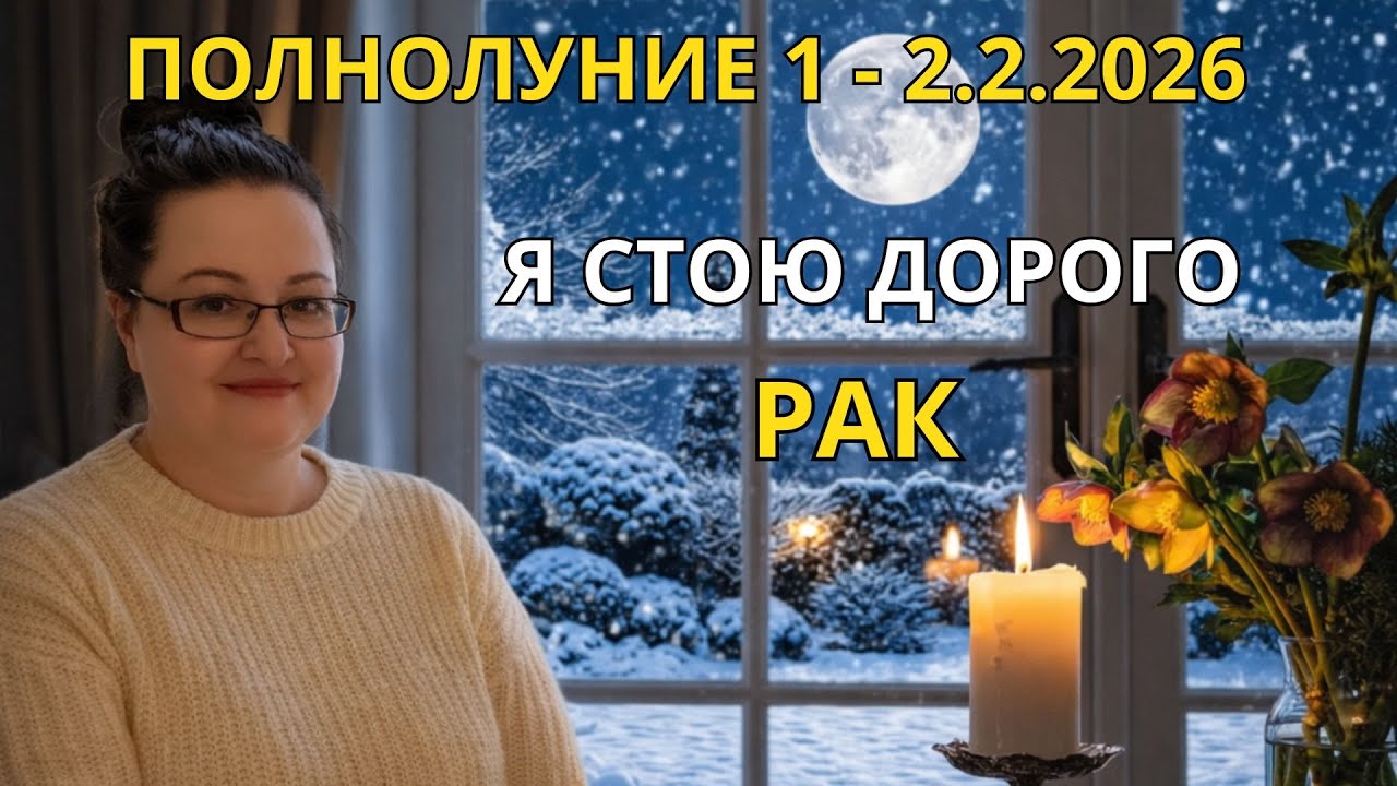 Рак Полнолуние 2.2.2026 Волна изобилия под луной: Как полнолуние поможет вам привлечь желаемое?