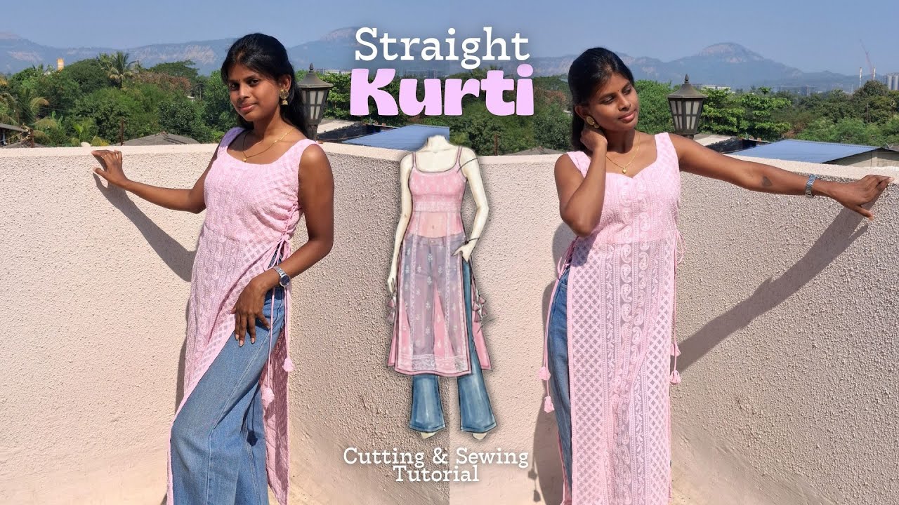 Straight Kurti Cutting & Stitching Tutorial | Simple Step-by-Step Method