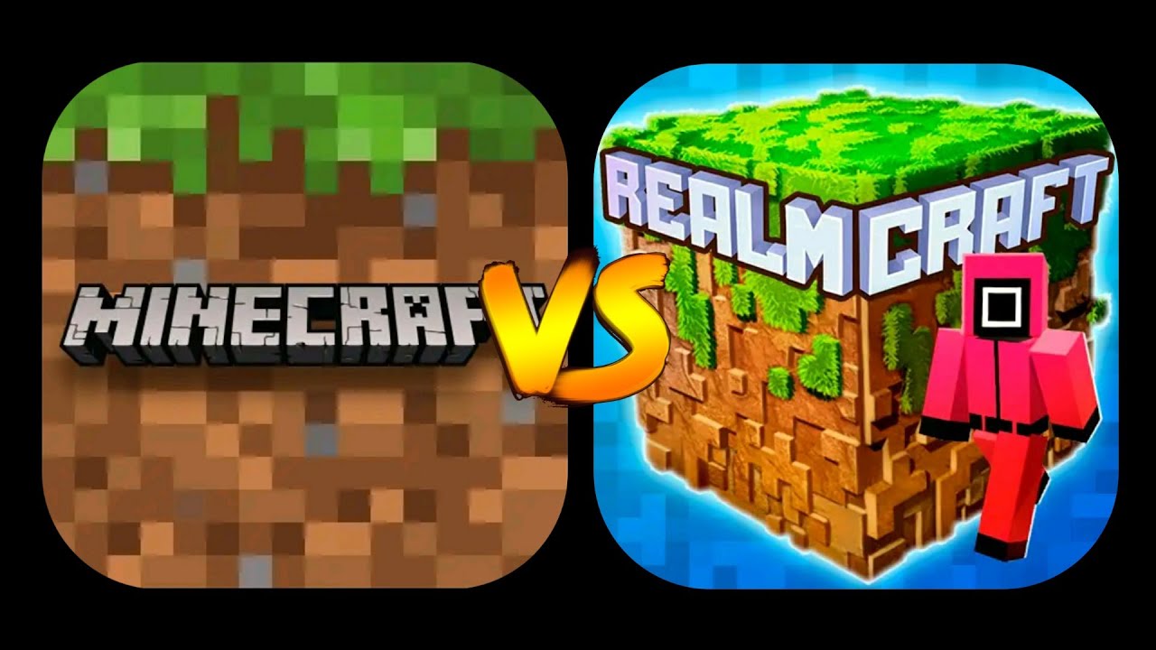 Minecraft PE VS RealmCraft 3D (Game Comparison)