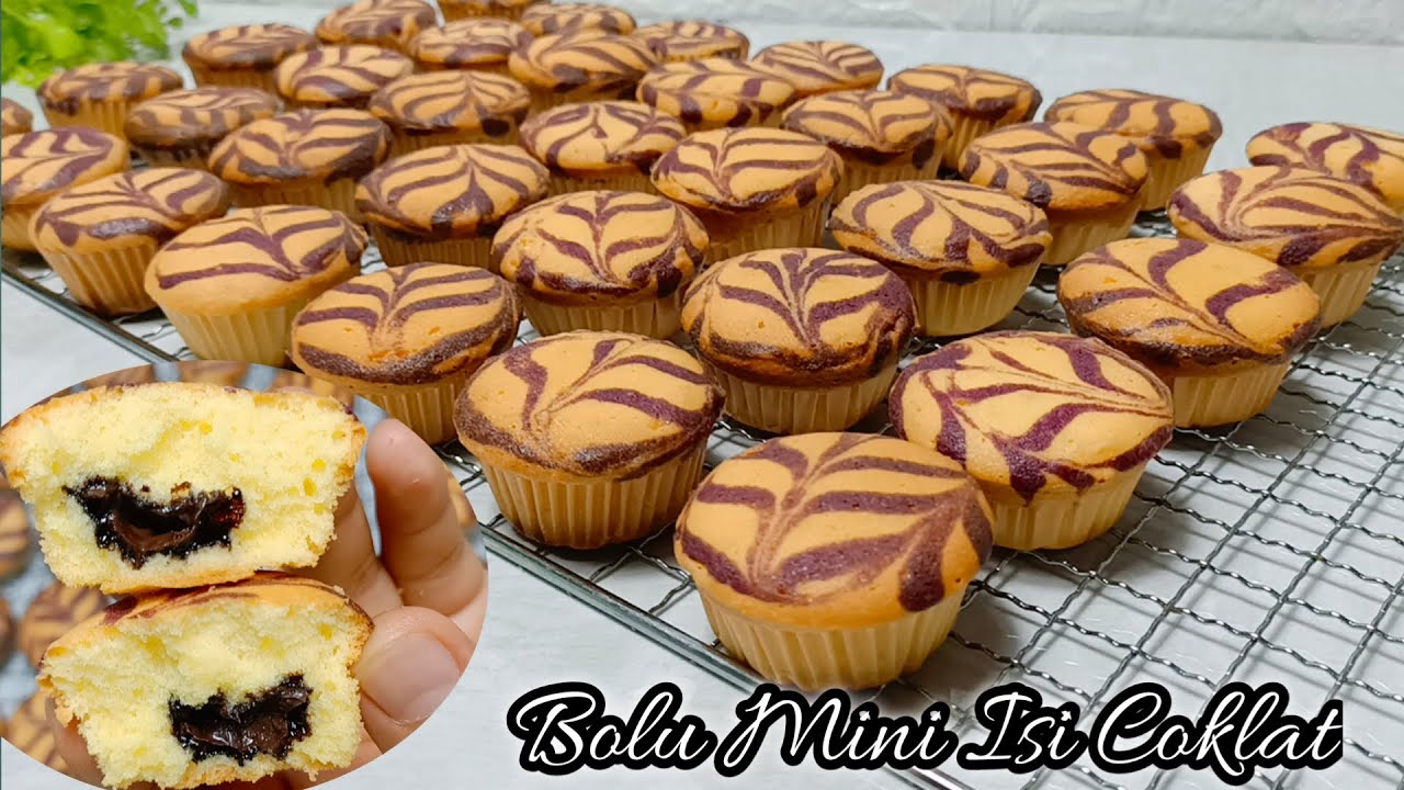 BANYAK YANG SUKA SAMA KUE INI SEKALI NYOBA PASTI PENGEN NGORDER LAGI‼️RESEP BOLU MINI ISI COKLAT