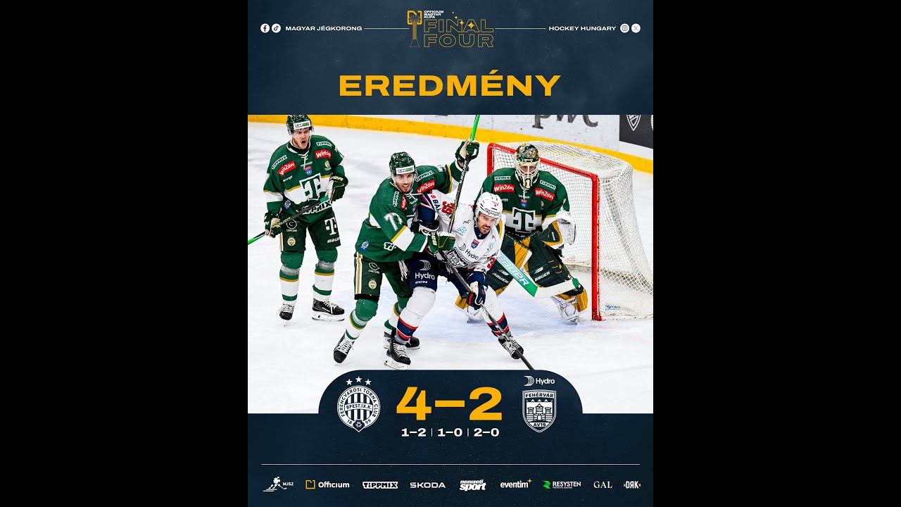 Gólösszefoglaló - MK 32 - FTC-Telekom - Hydro Fehérvár AV19 4-2 20260201