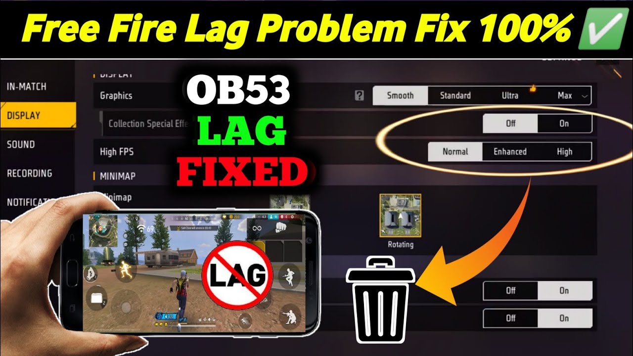 Free Fire Ob53 Update Lag Fix✅ -- After Update Free Fire Lag Problem 1Gb 2Gb 3Gb 4Gb Ram Mobile me 🔥
