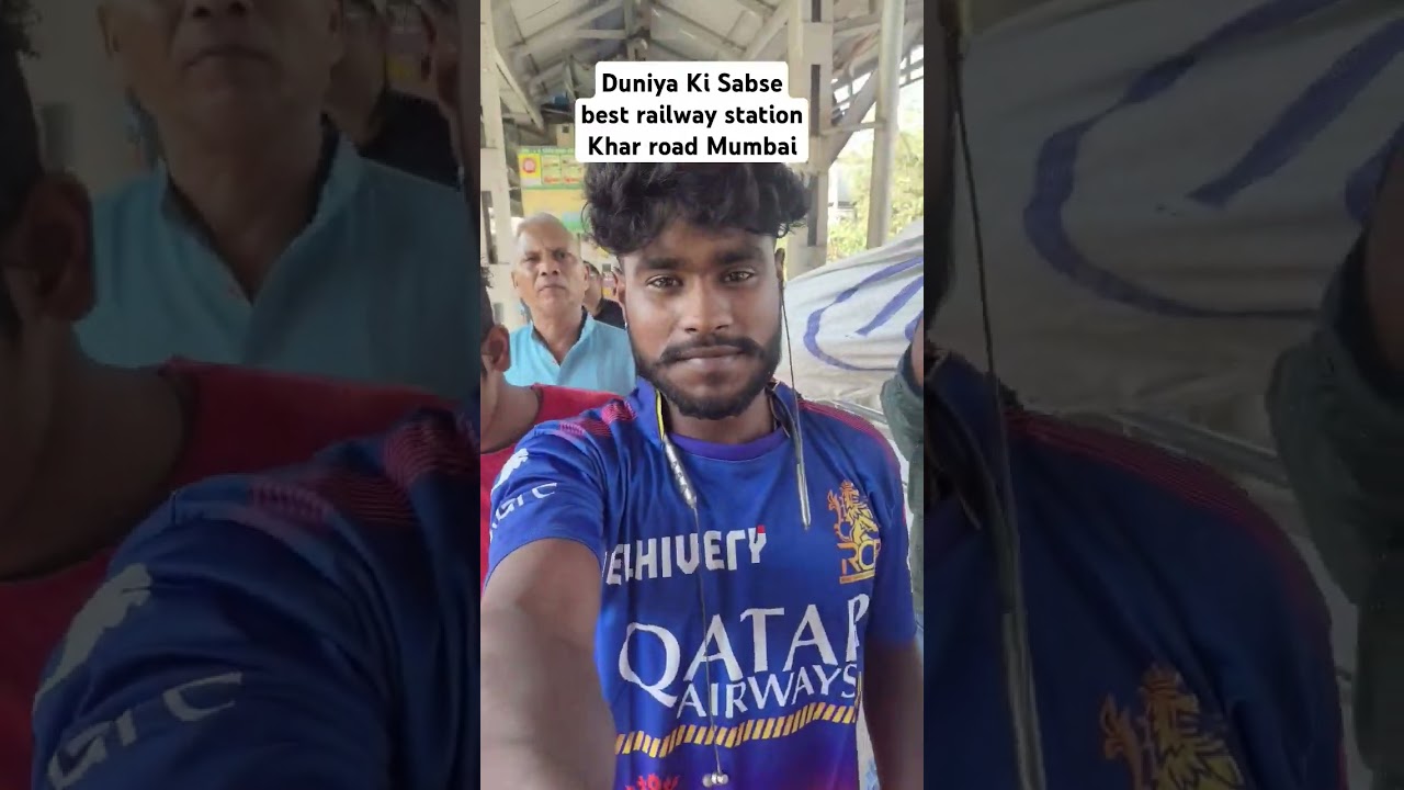 duniya Ki Sabse best railway station #train  Mumbai Khar road #train #viralshort #ramzan ❌❌❌🚊🚆🚦