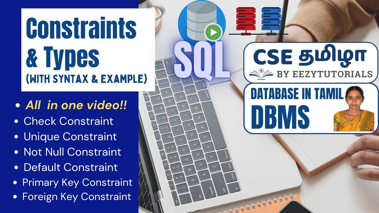 4.1 தமிழில் Constraints & Types in SQL: Syntax and Example