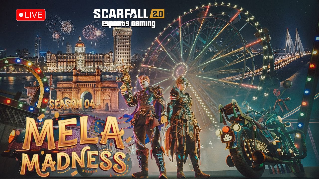 🎮 ScarFall 2.0 LIVE 🔥 | New Session 4 Mela Madness #esportsgaming #sf2 #indianbattleroyalegame