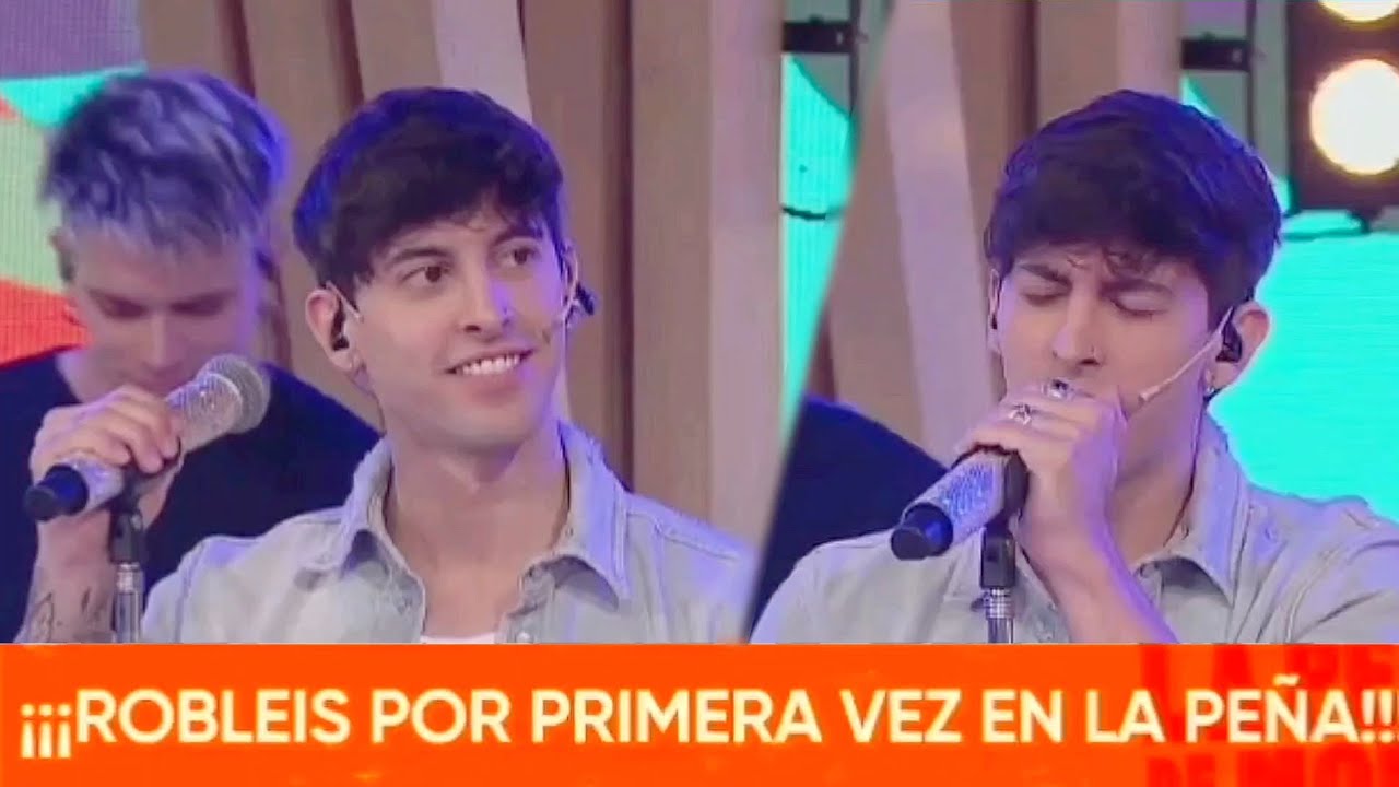 Robleis en la peña de morfi cantando solo y tu despedida 🥺❤️