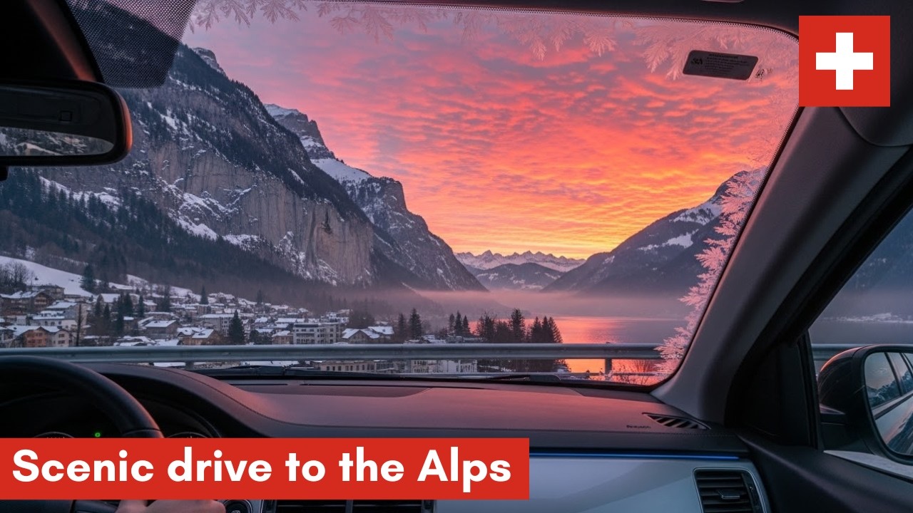 🇨🇭Scenic Route From Medieval Rapperswil To The Majestic Winter Wonderland Of Elm 4k #switzerland