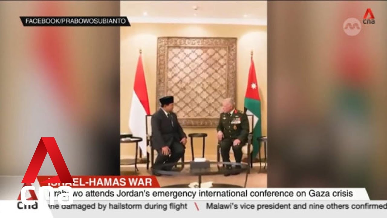 Indonesia's Prabowo attends Jordan's emergency international conference on Gaza crisis
