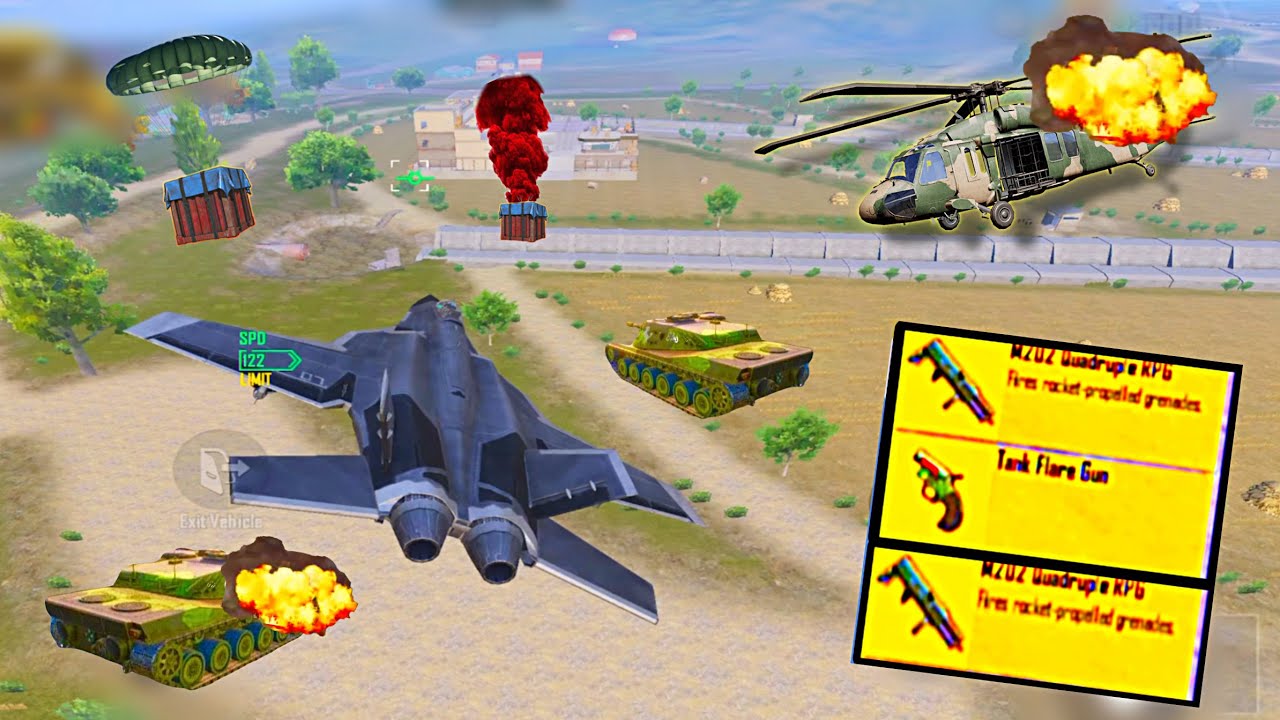 Drop Hunting with JET ✈️ & M202🔥 Tank vs Chopper War in PAYLOAD 3.0-PUBG MOBILE