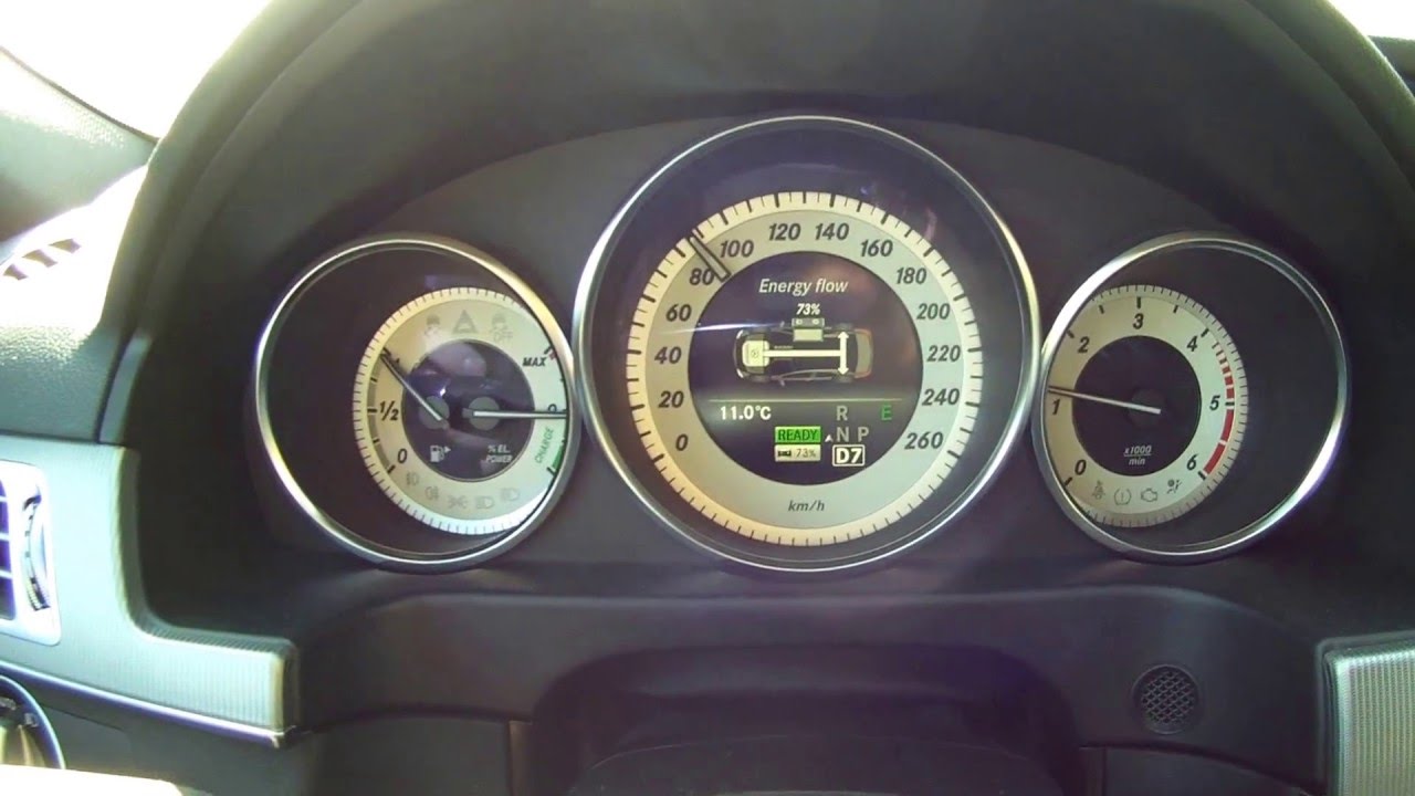 Mercedes Benz E 300 Hybrid AMG  2014, hybrid action on the road.
