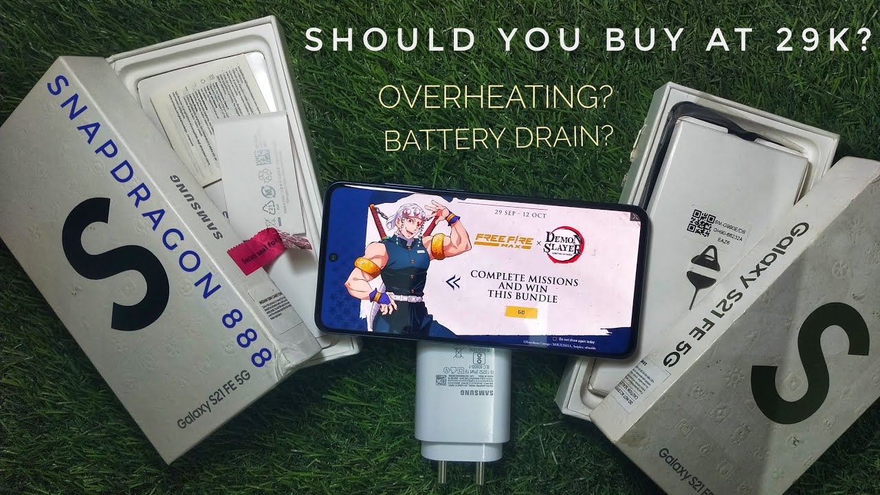 Free Fire Gameplay in Samsung S21 FE SD 888 with Ultra Max Settings | Overheating & Battery Drain?