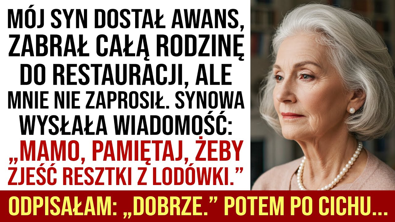 Moja Synowa Powiedziała: „Mamo, Nie Zapomnij Zjeść Resztek Z Lodówki” – Byłam W Szoku.