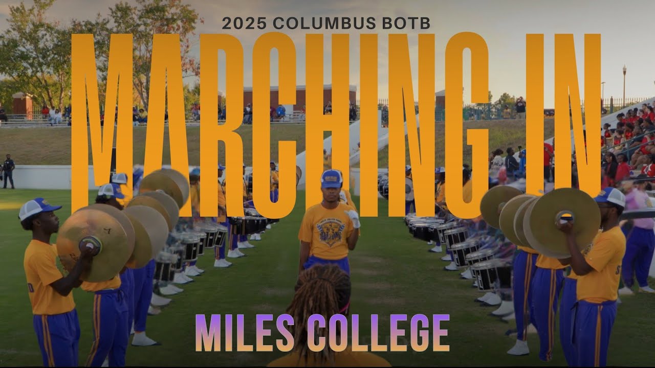 Miles College Marching In | 2025 Columbus BOTB | 4K 2160p 🔥🎥🎬‼️