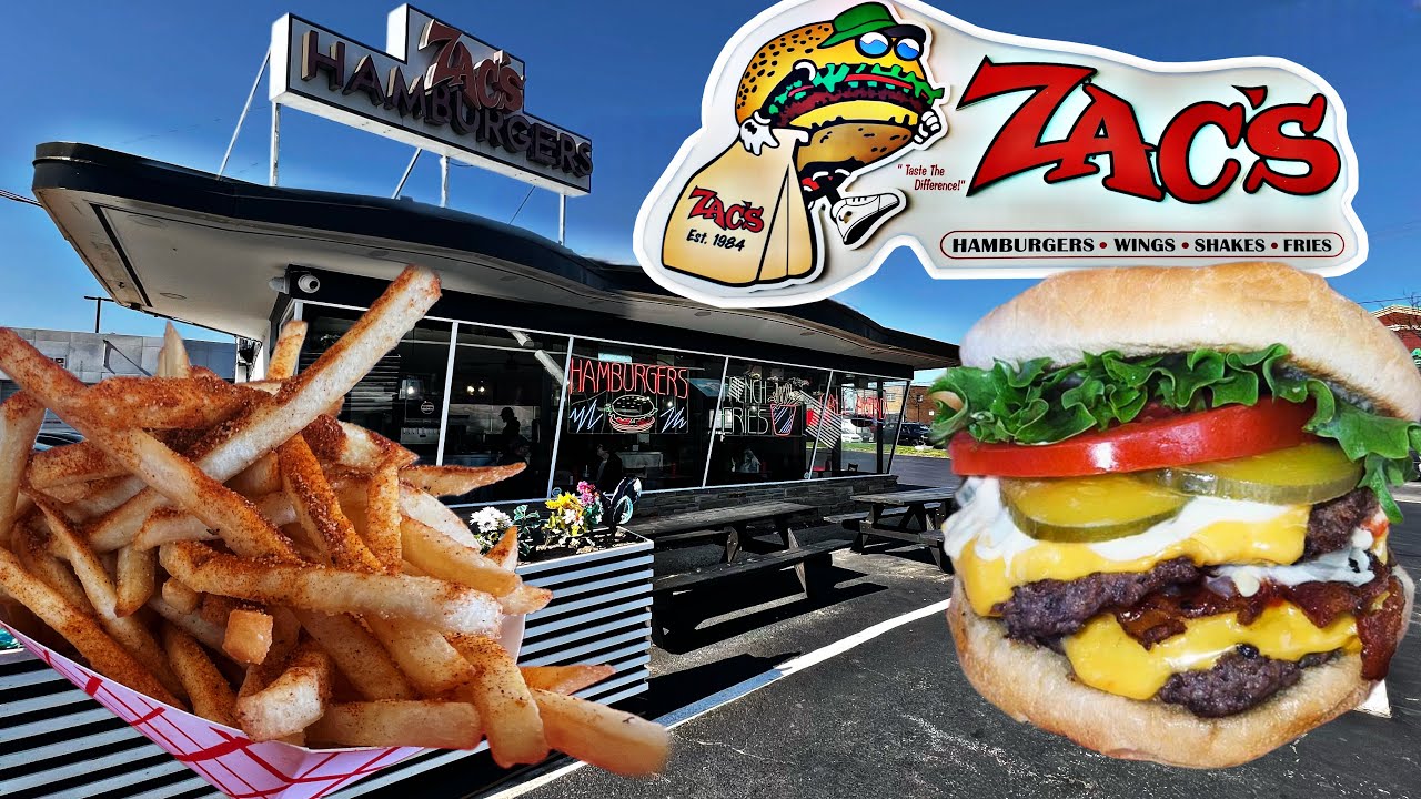 Double Cheeseburgers, Neon Signs & 80s Vibes At Zac’s Hamburgers!