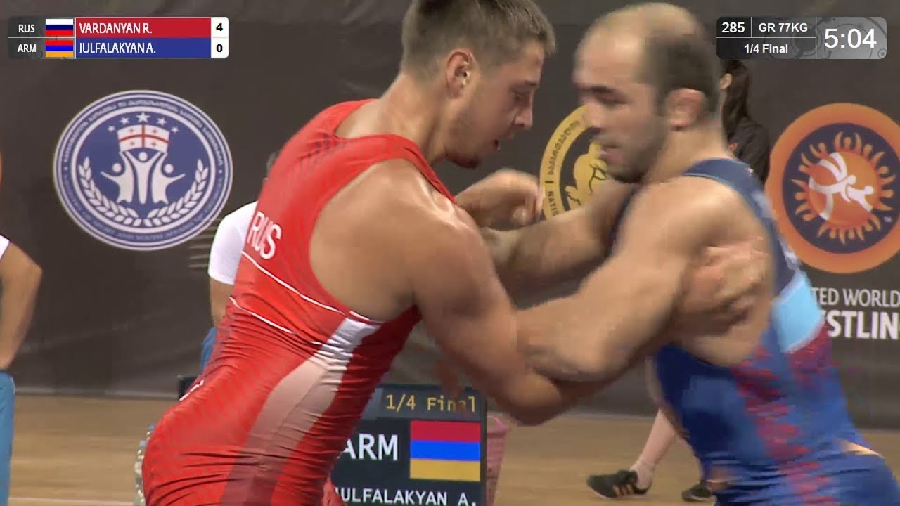 1/4 GR - 77 kg: R. VARDANYAN (RUS) v. A. JULFALAKYAN (ARM)