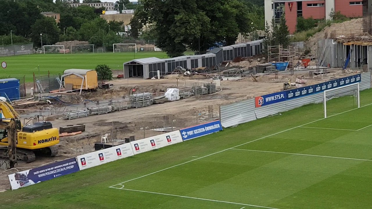Stadion Pogoni budowa 07.07.2020