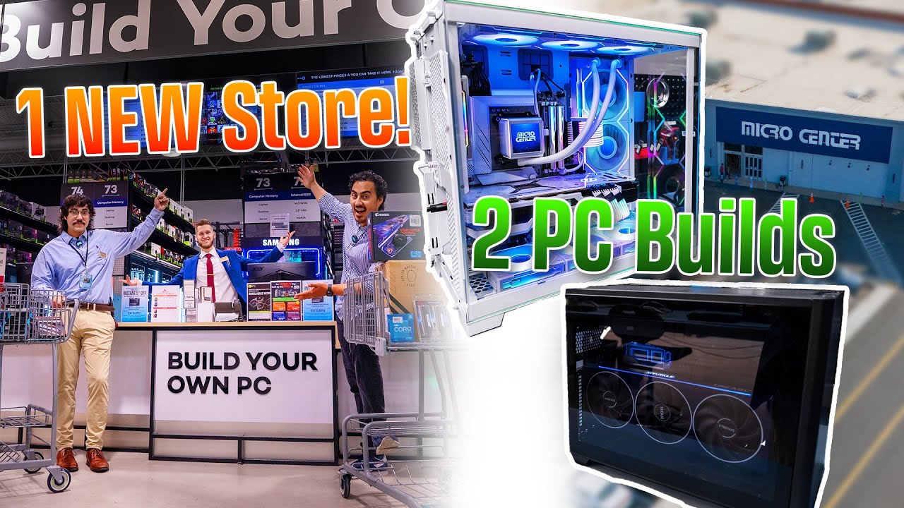 Наши первые 2 сборки ПК в НОВОМ торговом центре Charlotte Micro Center!