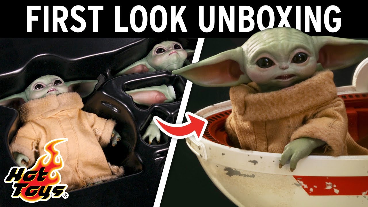 Hot Toys Grogu / The Child Mandalorian Quarter Scale Figure Unboxing | Sideshow First Look