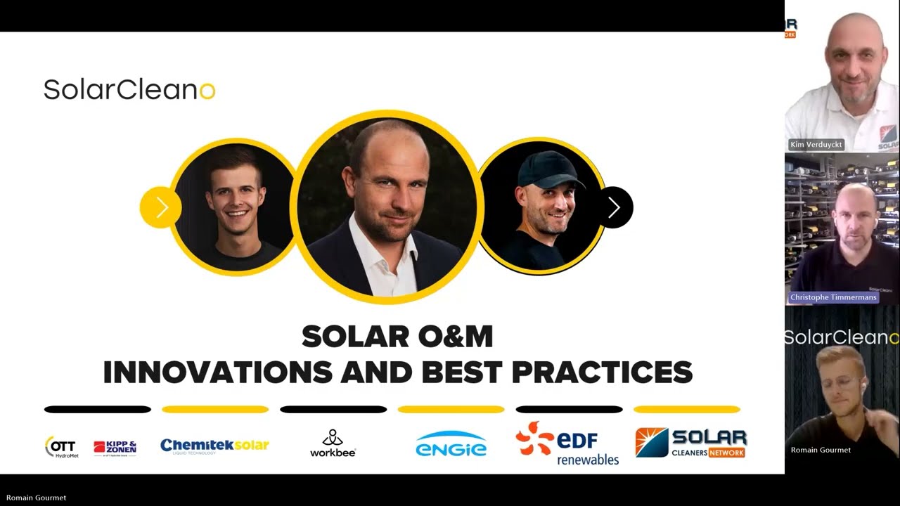 Solar O&M: Innovations and Best Practices (SolarCleano Webinar)