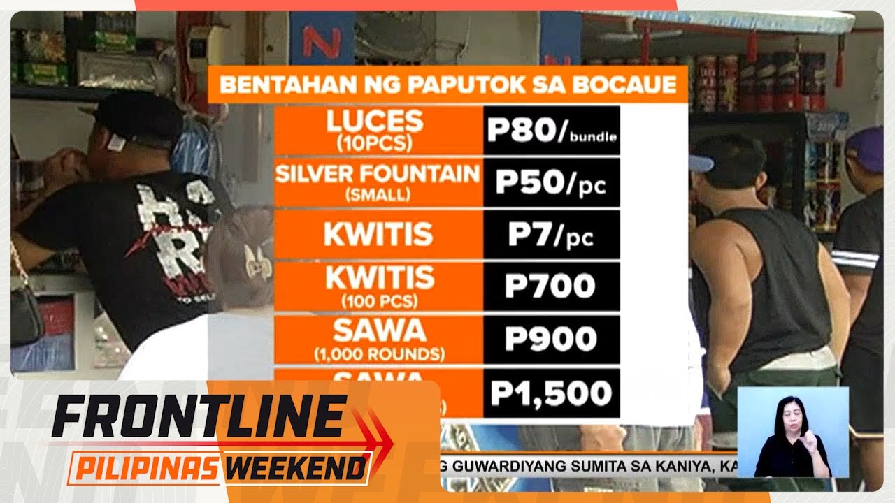 Mga hahabol sa pagbili ng paputok, dumagsa sa Bocaue, Bulacan | Frontline Pilipinas Weekend