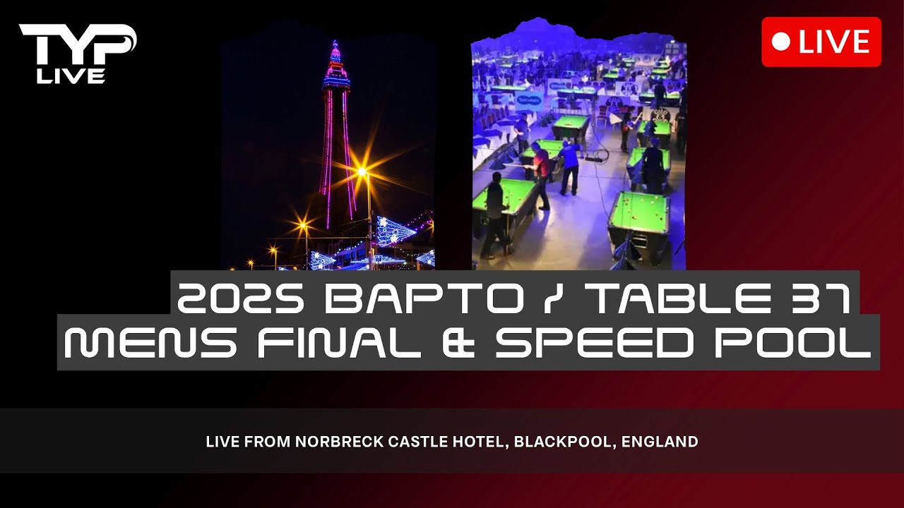 Doubles and Mens Table 37 BAPTO 2025 | Norbreck Castle Hotel Blackpool