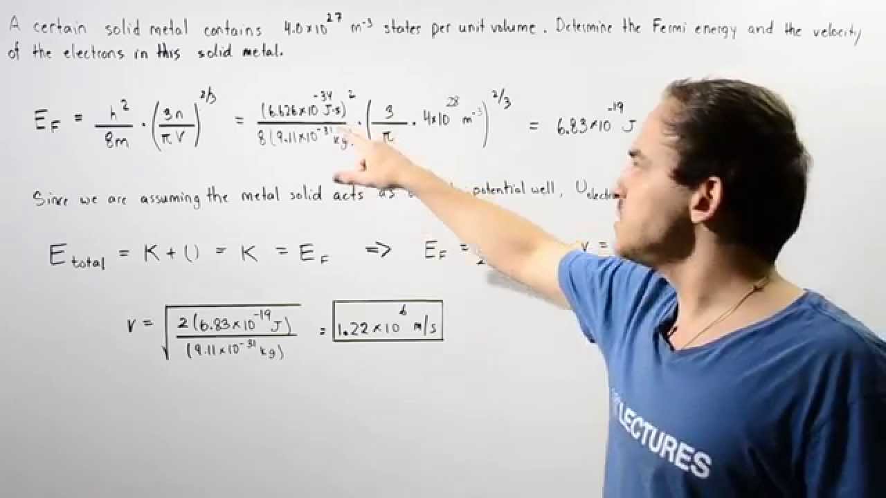 Fermi Energy Example