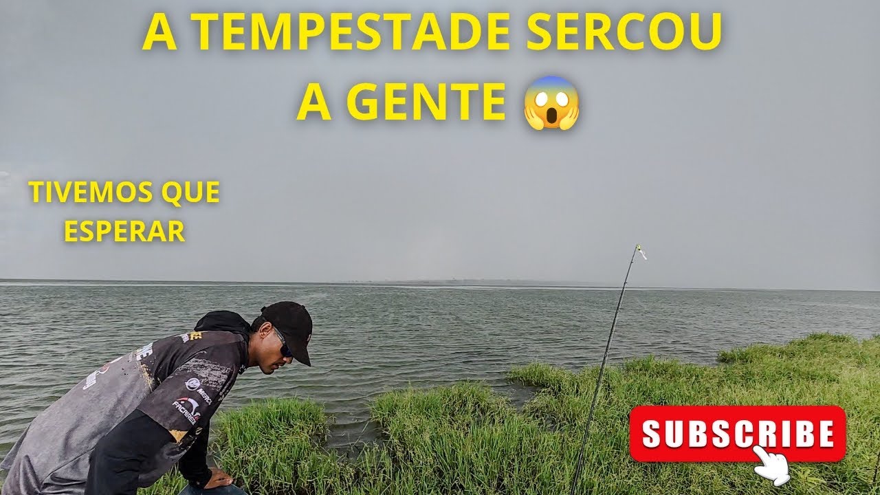PESCARIA DIFÍCIL TEMPESTADE E DESESPERO MAIS DEUS DEU A PROTEÇÃO 