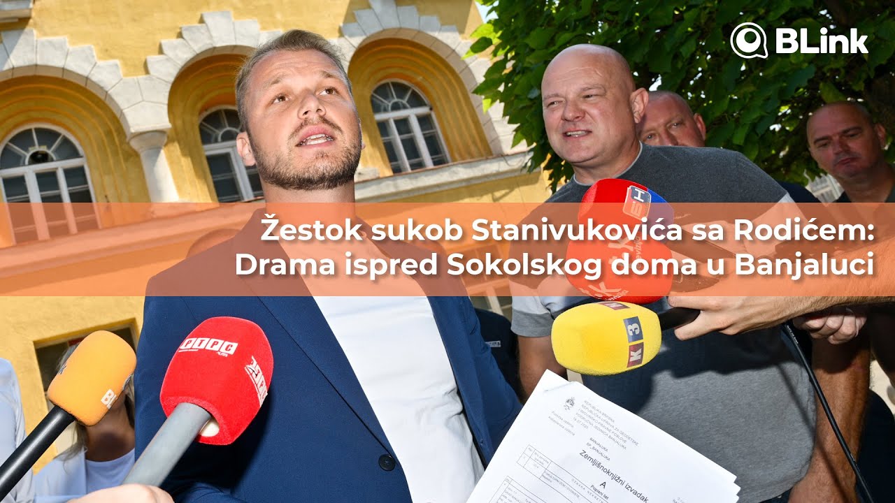 Žestok sukob Stanivukovića sa Rodićem: Drama ispred Sokolskog doma u Banjaluci  | Blink