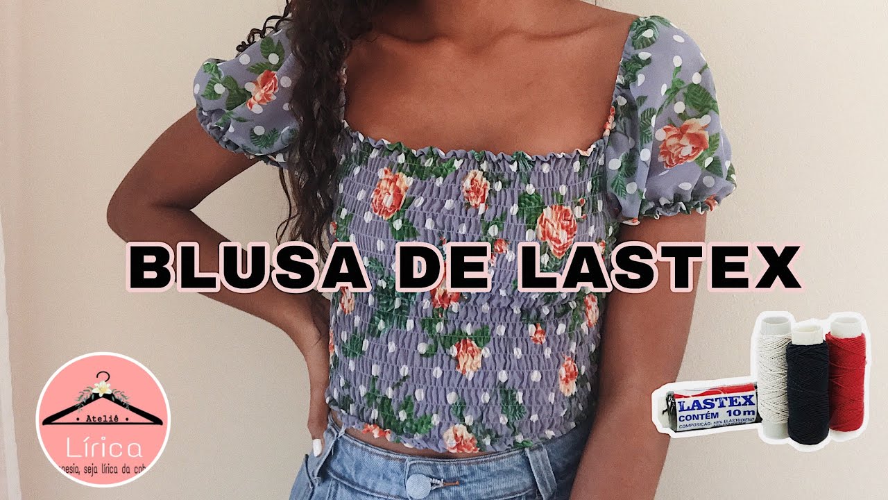 DIY Blusa de LASTEX- Muito FÁCIL!