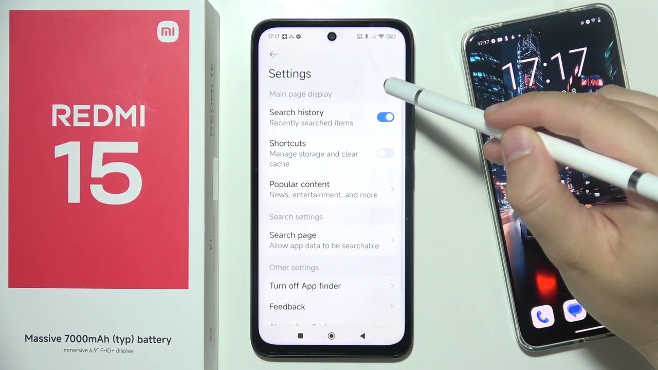 REDMI 15: How to Turn Off App Finder