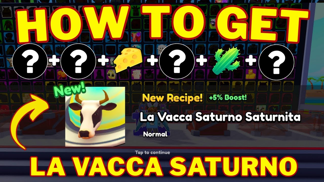 How To Craft La Vacca Saturno Saturnita in Craft a Brainrot | Roblox