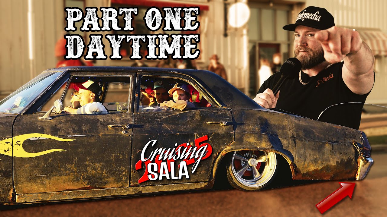 Sala Cruising 2025 Pilsnerbilar & Party (Part 1/2) - Raggare Cars / Beercars / RatRod Lowriders