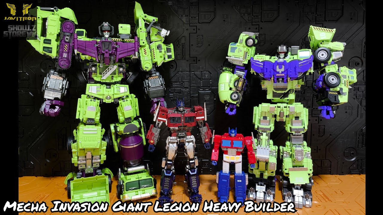 Review Transformers Mecha Invasion Giant Legion Devastator Heavy Builder Javitron @Show.Z Store