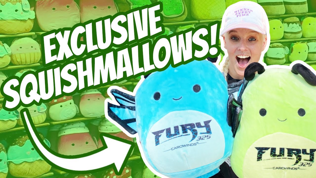 Winning Exclusive Squishmallows from Carnival Games at Carowinds