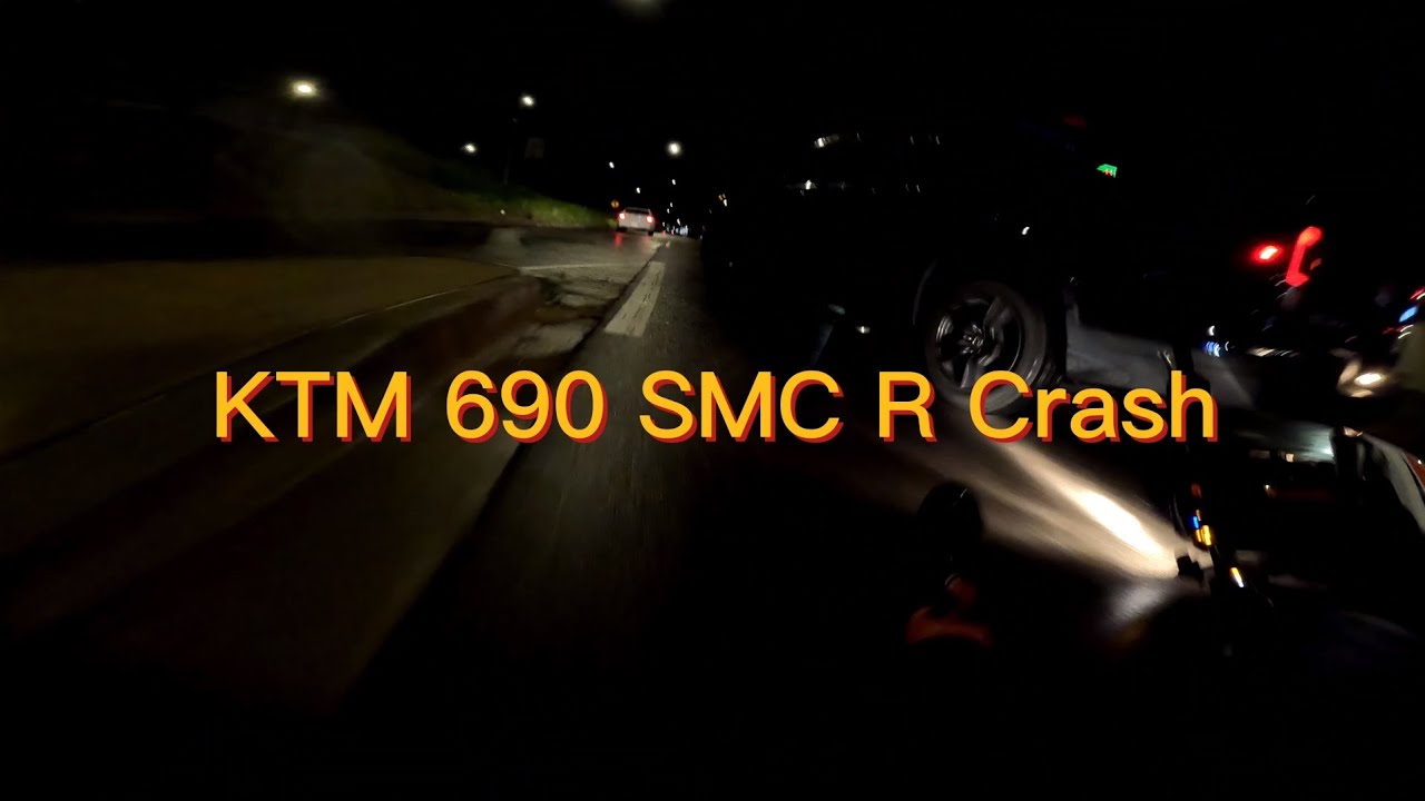 Well, it finally happened...  KTM 690 SMC R CRASH..