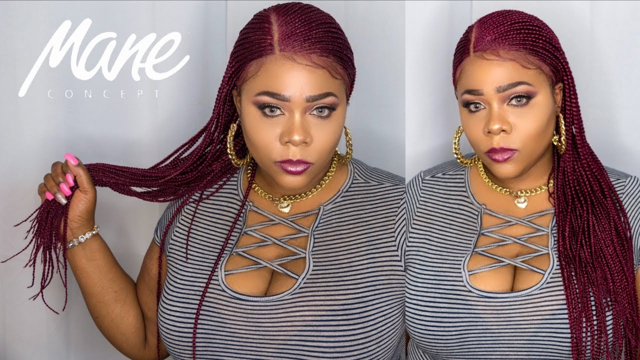 SIS, save your EDGES! 😱🤤 Mane Concept Invisible BRAID Wig RCBI01 NICKI 28