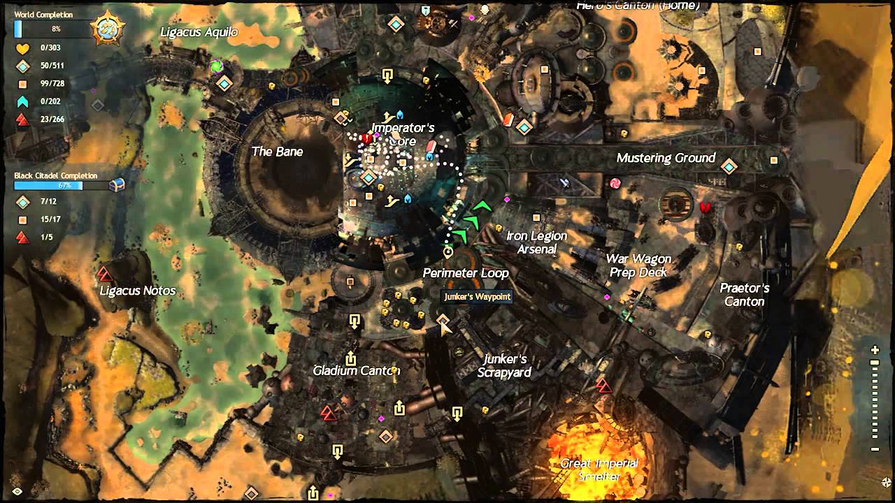 Guild Wars 2 - 100% Map Completion Black Citadel