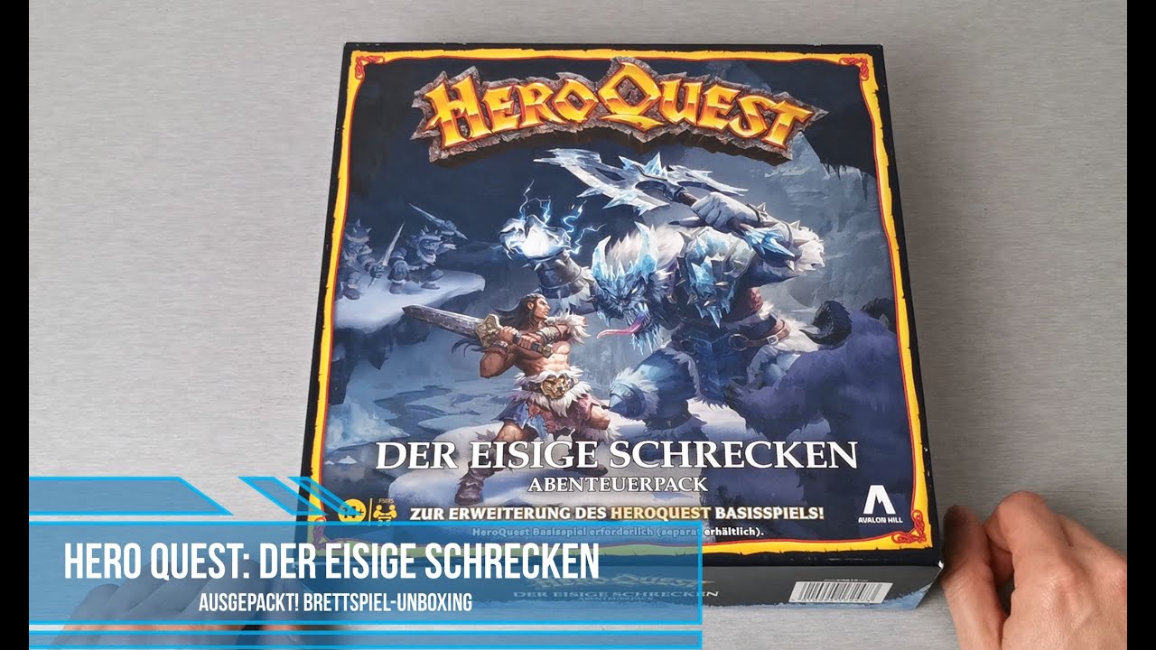 AUSGEPACKT! HeroQuest Der eisige Schrecken - Hero Quest Erweiterung Unboxing
