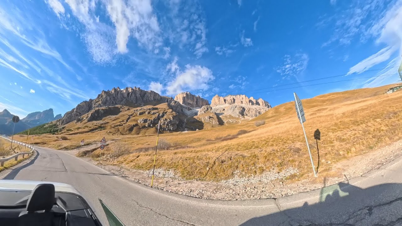 Driving Pordoi Pass | Dolomites, Italy