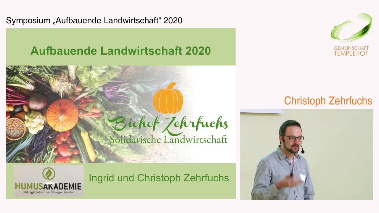 Christoph Zehrfuchs // Aspekte&Erfahrungen im Gemüsebau //Symposium 