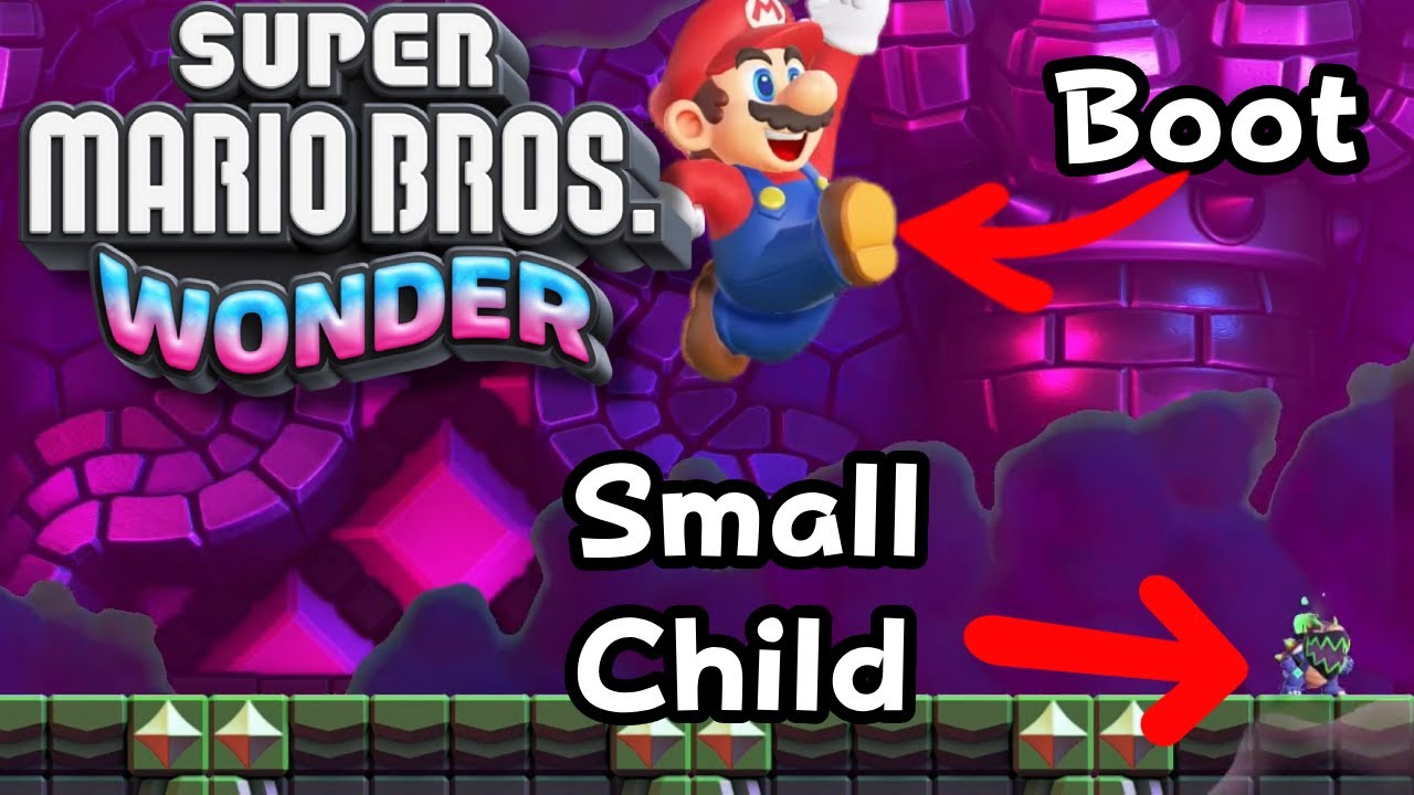 Super Mario's Wonderful Boot VS A Small Child
