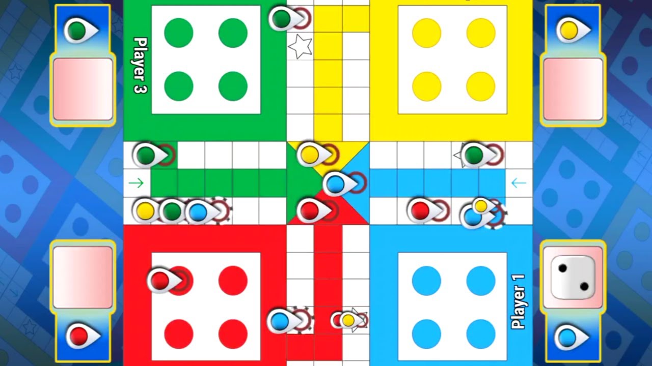 Ludo game in 4 players / Ludo King / Ludo gameplay