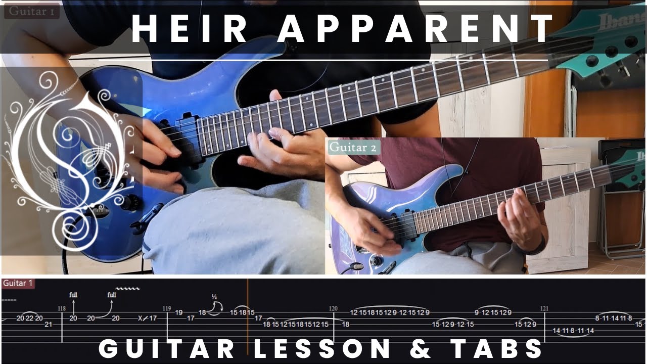 Opeth - Heir Apparent (guitar lesson + tabs)