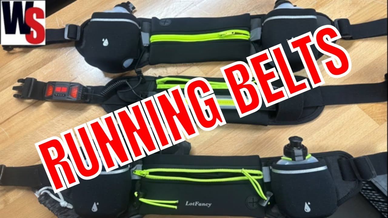 Running Belts With Hydration Bottles and LED Lighting For Night Running #WeekendSportsman
