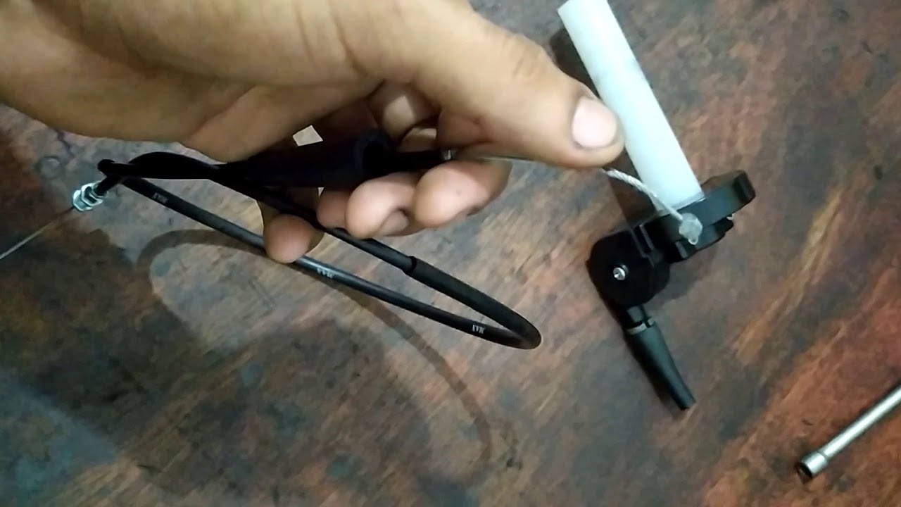 adaptando cabo de acelerador no acelerador rapido para CRF