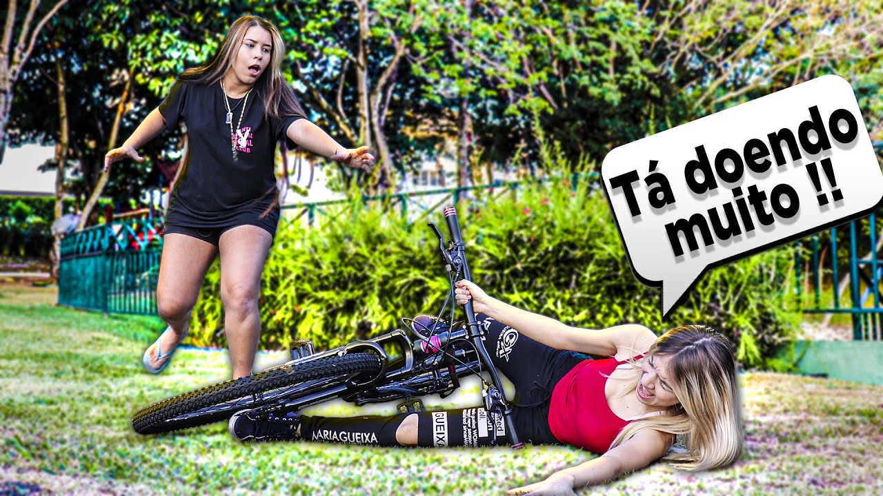 ERA PRA SER UM VÍDEO NORMAL ATÉ A LAYNNE CAIR DE BICICLETA NO PARQUE!