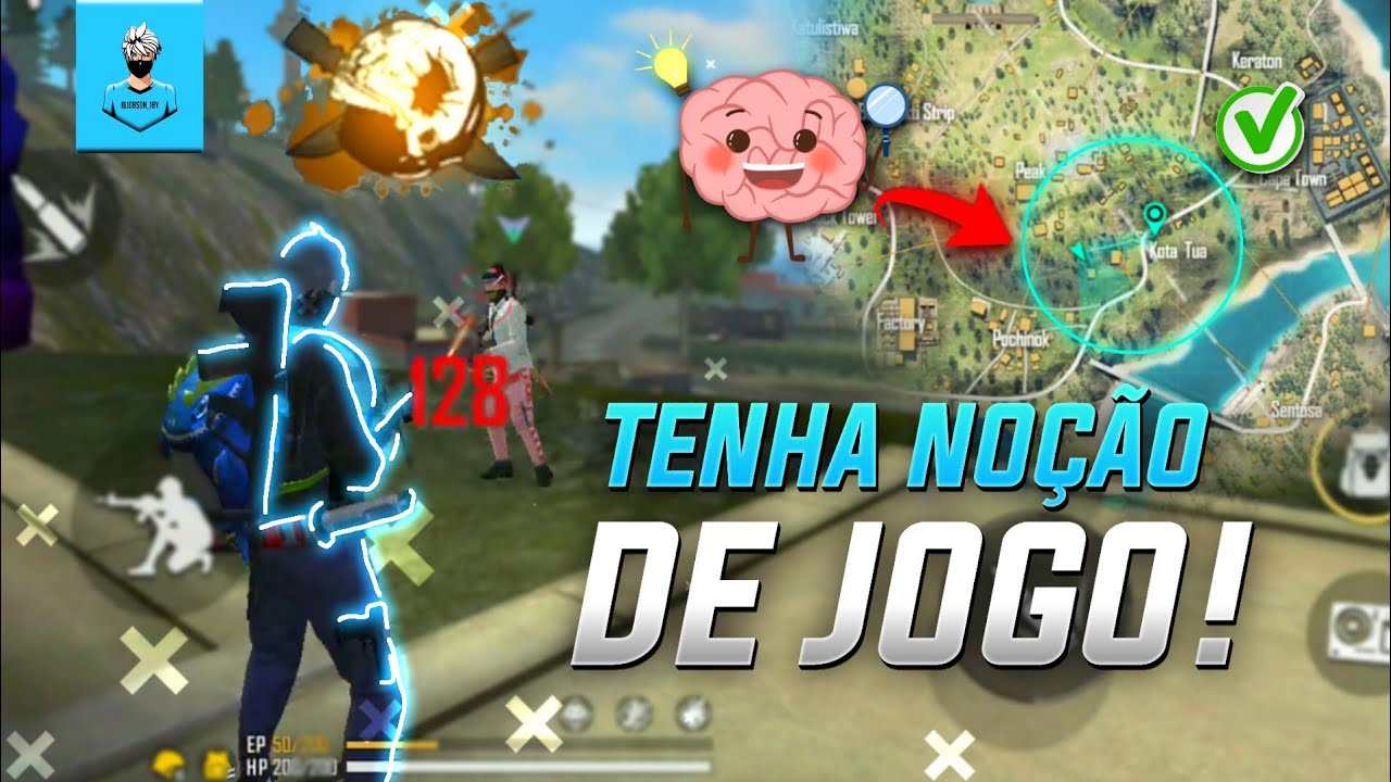 COMO MELHORAR A NOÇÃO DE JOGO NO FREE FIRE | FREE FIRE TUTORIAIS
